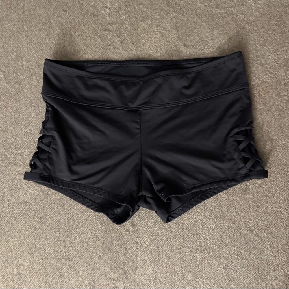 Kona Sol Women's Swim Shorts with Side Lattice size small